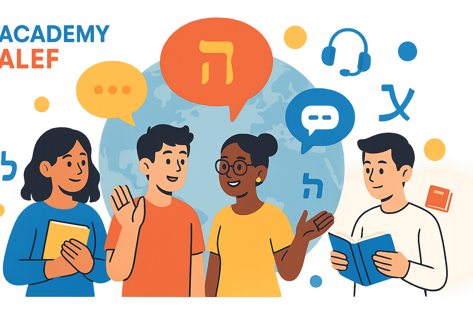 Students learning Hebrew